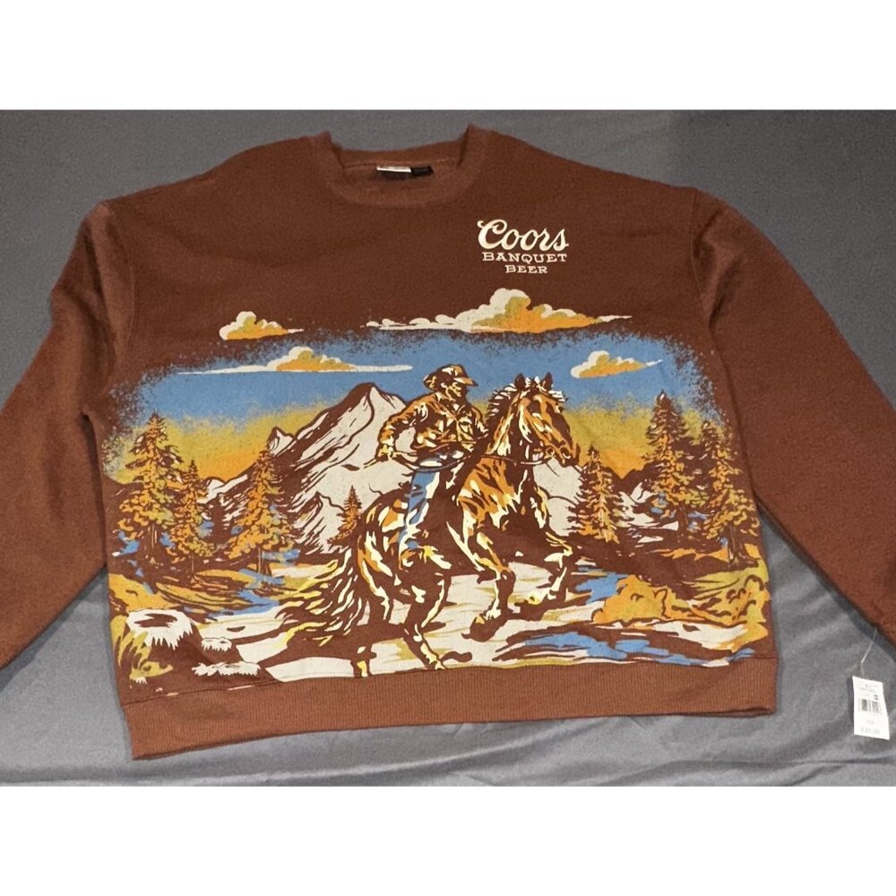 Coors Banquet Brown Graphic Sweatshirt - Men